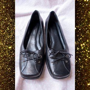 🔥3/$12 Nine West Black Lace Bow Walking Flats 7